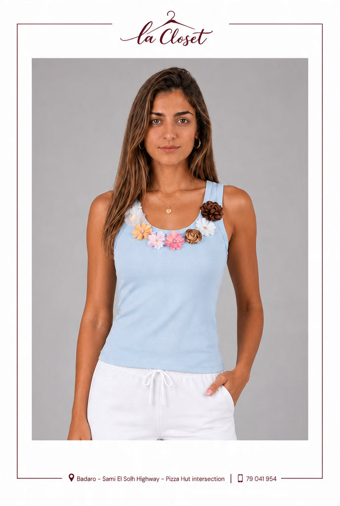Satin Bloom Tank