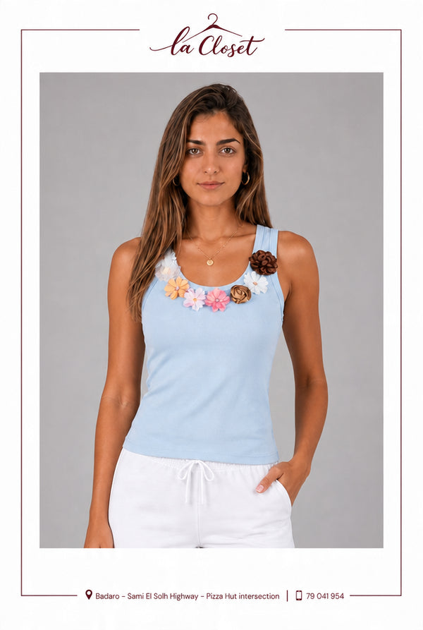Satin Bloom Tank